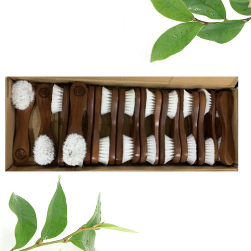Face brushes for perfect skincare, Super soft Passion brush $1.25 Face brush for perfect skin, Super soft Passion brush , Your Passion mini face brush is great for dry brushing or lathering up. Passion brush can include your company logo free. Passion Brush is a high end face brush that gently exfoliates your skin. Keeps pores unclogged and your skin surface shiny & smooth. Your Passion Brush delivers natural blood-circulation to your face. your Passion Brush comes in two natural lotus wood colors.