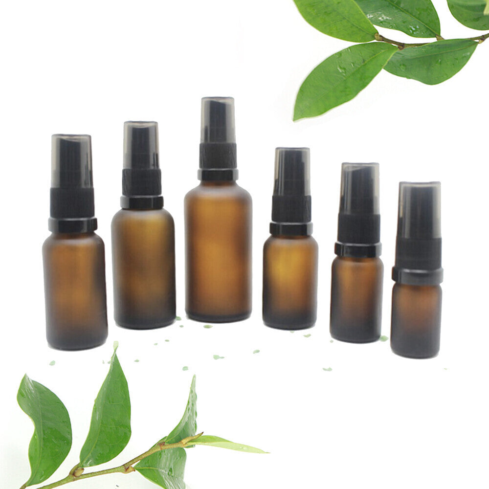 Bottles, Frosted Dark Brown Cosmetic Glass Bottles, Beautifully crafted dark-tint brown bottle, carefully and individually frosted. MOQ 3000/ all sizes.  Skincare packaging has evolved with amber and black glass that preserves and protects your products ingredients for optimal potency. Shipping Glass ?? What makes AllResults.com shipping stand out?..We have experienced…and by that we are convincing manufacturers globally to ship glass skincare bottles separated w/ corrugated cardboard.