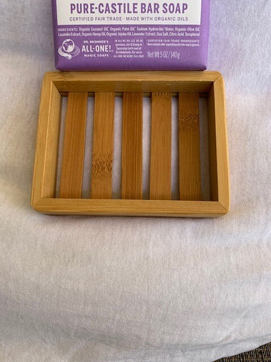 Bamboo Wood Soap dish. Last forever, durable water pressured bamboo craftsmanship