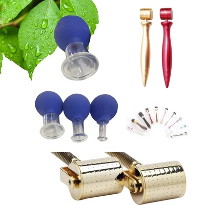 Micro-needle facial derma rollers starting at $19.00ea. & Cupping glass sets sold separately