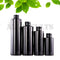 Black glass bottles & jars containers. UV black glass
