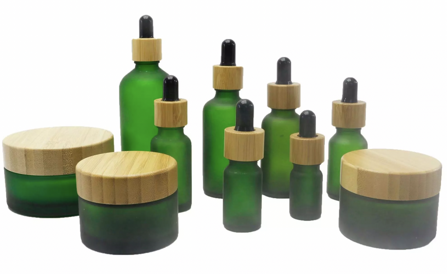 Bottles, Green Glass Spray Bottles