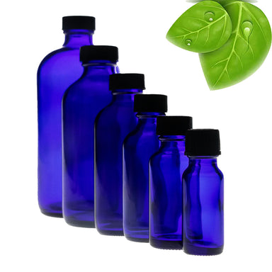 Cobalt glass bottles can provide adequate protection from light depending on your product as it absorbs more light than clear glass bottles. Many manufacturers choose cobalt glass over amber glass as it is an attractive material to allow your product to stand out on the shelves