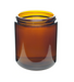 Bulk Amber glass candle jars. Includes lid's, door to door shipping 