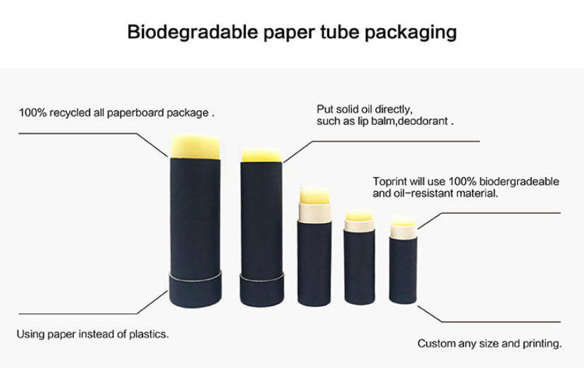 Custom Printed Biodegradable Paper Tubes
